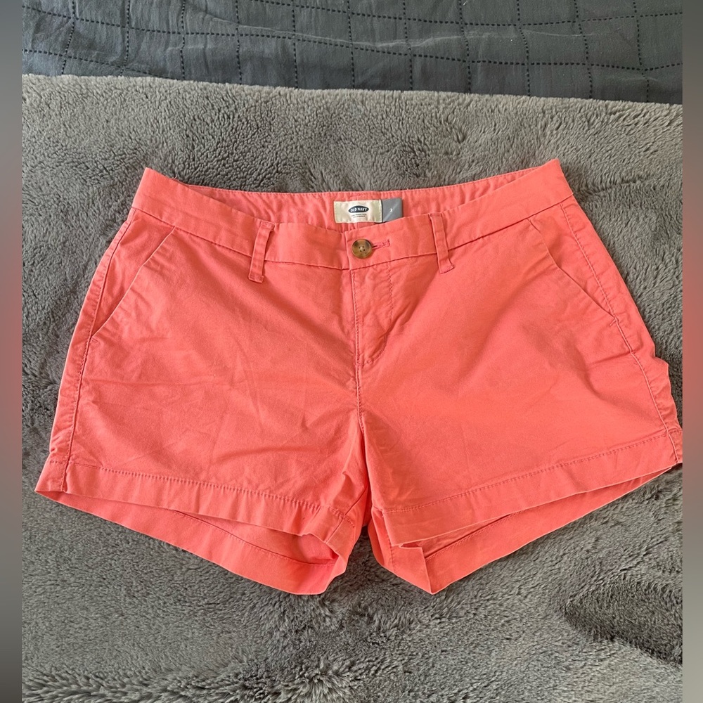 Coral colored shorts
